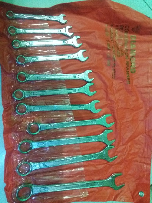 Kunci Ring Pas Set 11 Pcs Diamond 8 - 22 Mm