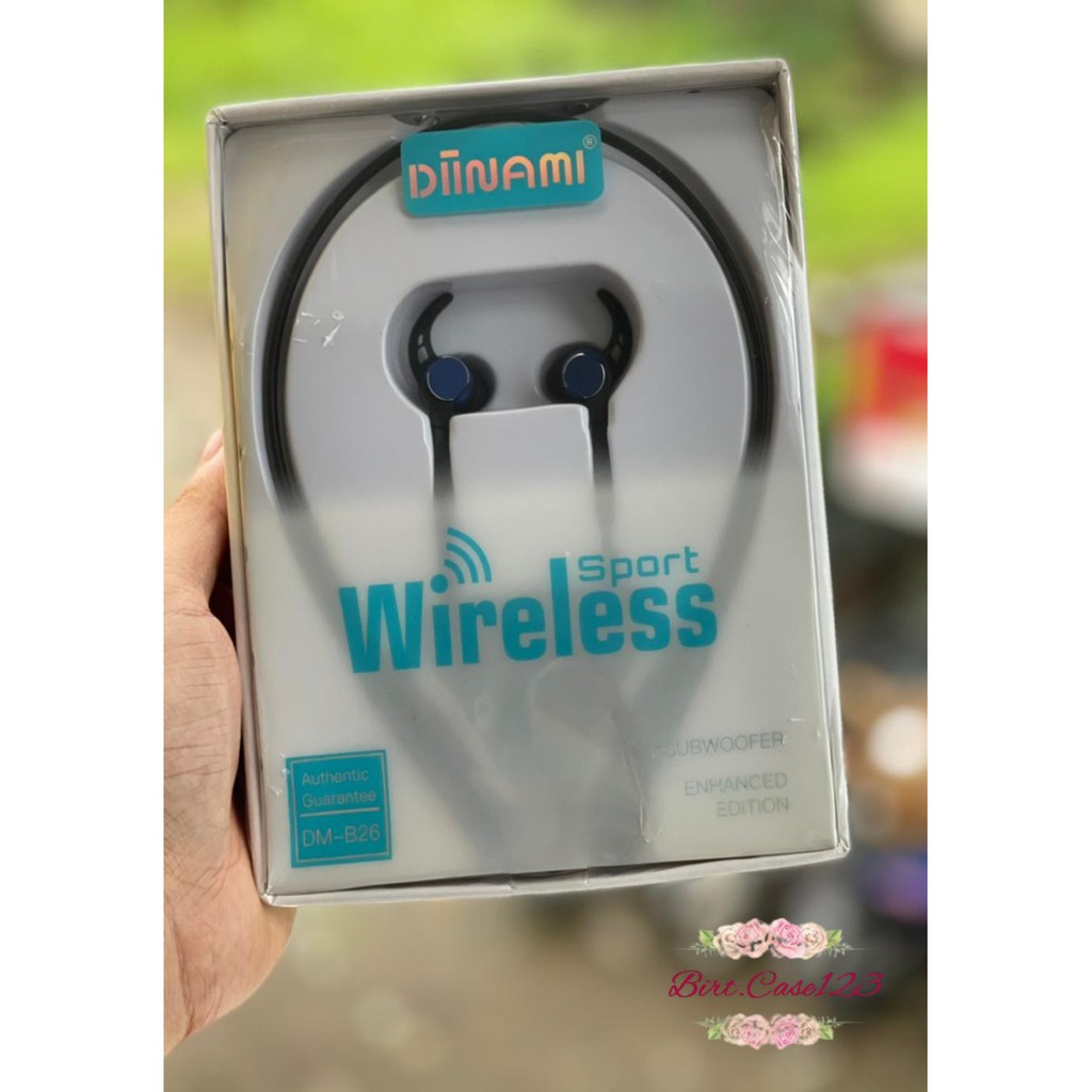 BM052 Headset headsfree Bluetooth ORIGINAL DIINAMI SPORT B26 SUPERBASS FOR ALL SMARTPHONE BC4207