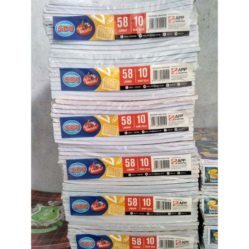 

BUKU SIDU ISI 58 PER PAK/BUKU SKOLA - 1 BUKU ISI 58 LEMBAR.