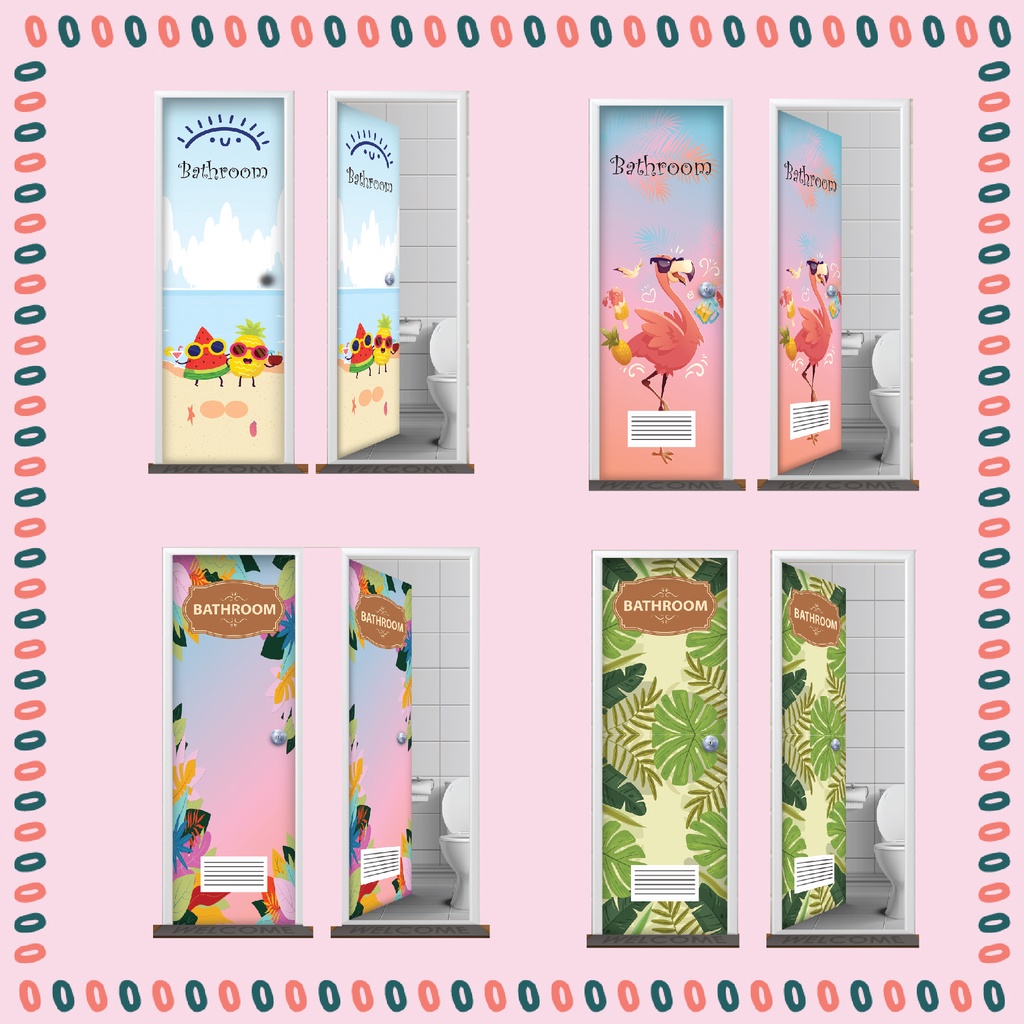 Stiker Pintu Kamar Mandi PVC