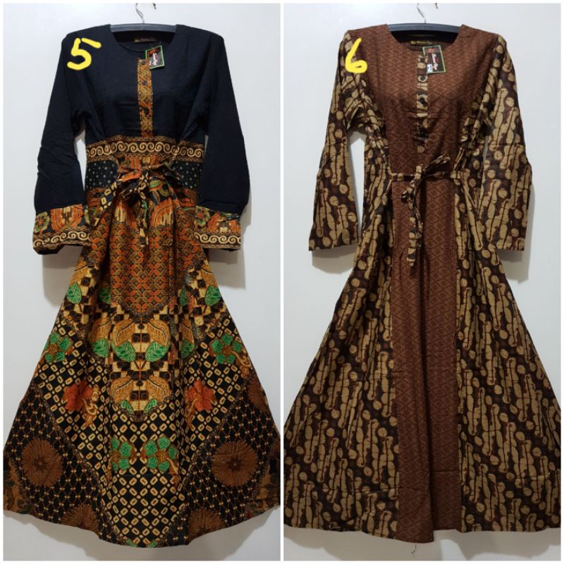 YULI - GAMIS EMBOS ATAS LD 105 CM PB 130 CM KENCANA UNGU LEBEL HITAM KUH