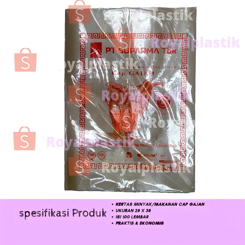 

Kertas Minyak Makanan Nasi Cap Gajah Tahan Panas Dan Kuat Kertas Nasi Terjangkau Dan Terjamin