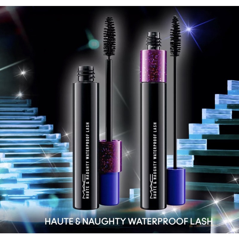 MAC Mascara in Extreme Dimension Waterproof / Haute &amp; Naughty Waterproof Lash Mascara FULL SIZE