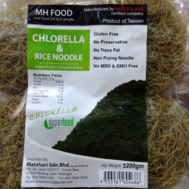 Chlorella &amp; Rice Noodle 200g