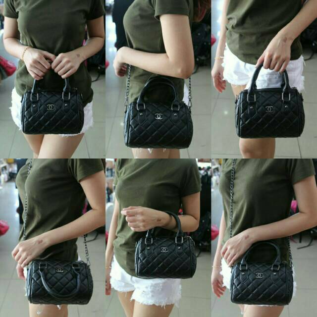 Tas Fashion Import Wanita Hand bag Chanel Speedy Mini