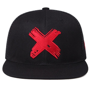 Topi Baseball Snapback Motif Tulisan X Gaya Hip Hop Untuk Pria Dan Wanita