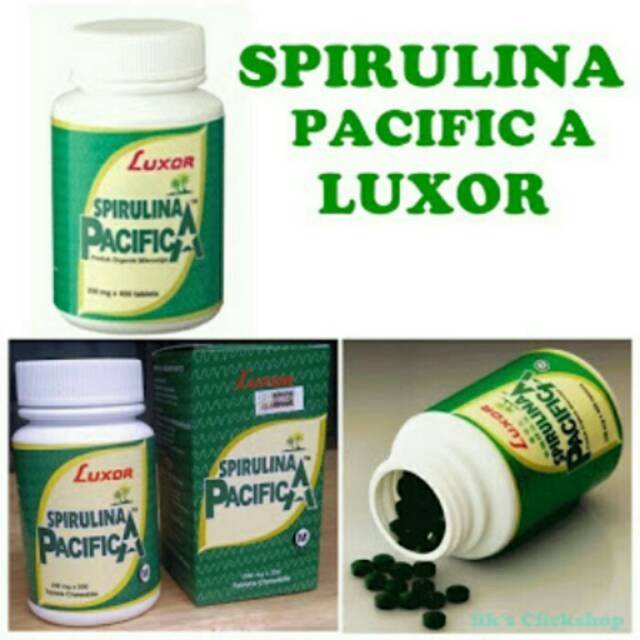 LUXOR SPIRULINA PACIFICA SUPERFOOD KEMASAN 200 TABLET