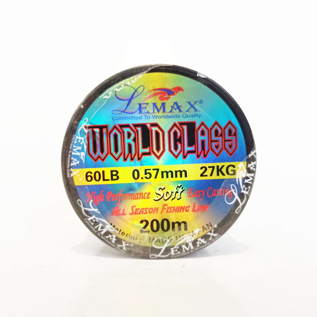 SENAR PANCING LEMAX WORLD CLASS STANDAR IGFA  0,26  0,28  0,32  0,35  0,50  0,57  0,65  MM