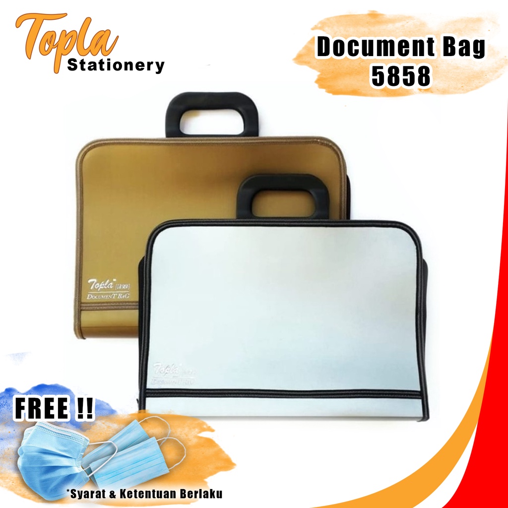

TOPLA Tas Dokumen File Bag Tas Kerja Tas Berkas File Besar Dokumen Bag Tas Laptop Tenteng Drawing Bag Tas Penyimpanan DB 5858 Premium