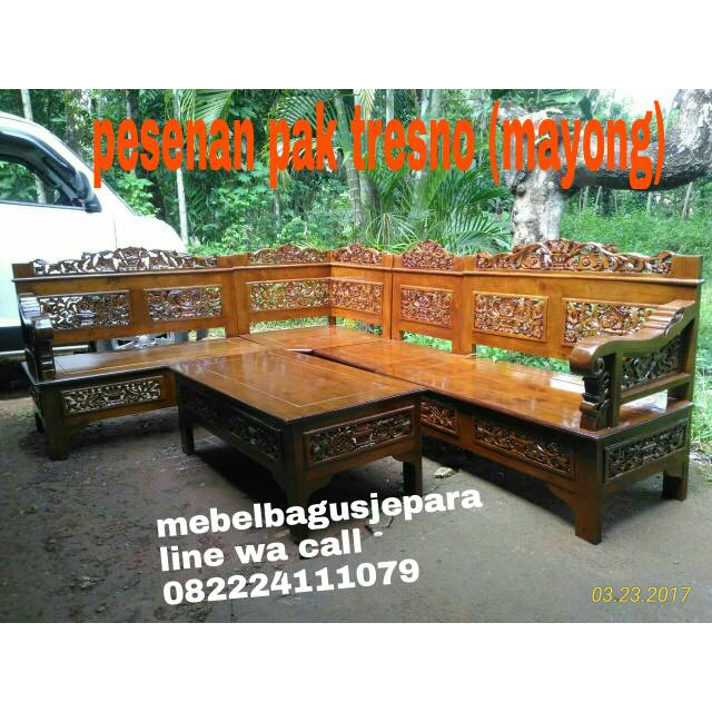 Kursi sudut Bagong mebel Jepara mebel jati mebel Jepara murah