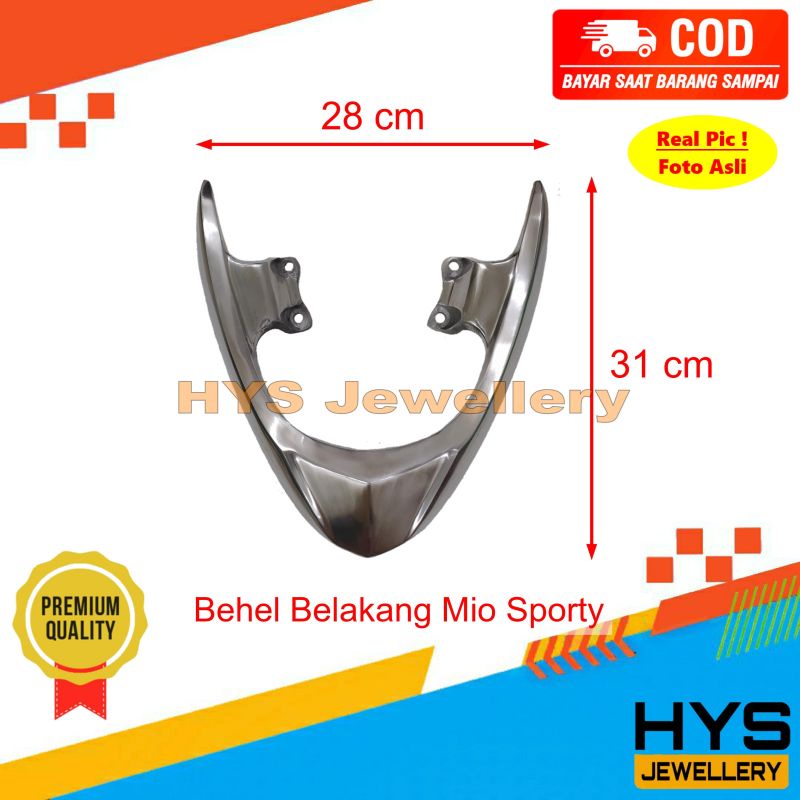 [COD] Behel Begel Belakang MIO SPORTY / Smile Lama - Chrome Krum Variasi Aksesoris Motor Yamaha