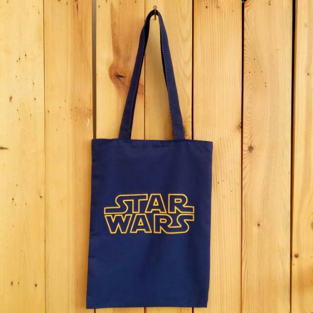 Totebag STAR WARS bahan drill halus