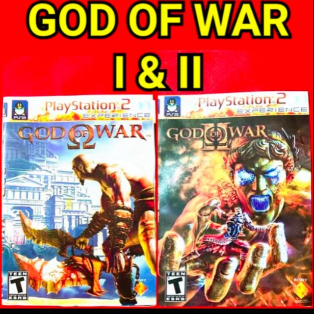 KASET GAME PS 2 GOD OF WAR 1,2 LENGKAP 2 DISC GAME PLAYSTATION 2