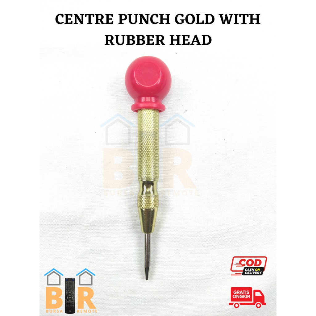 Penanda Titik Bor Silver Center Punch With Karet Rubber Head