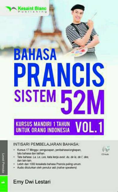 Paket Buku Belajar Bahasa Prancis Sistem 52 M Vol 1 2 3 Cd Audio Shopee Indonesia