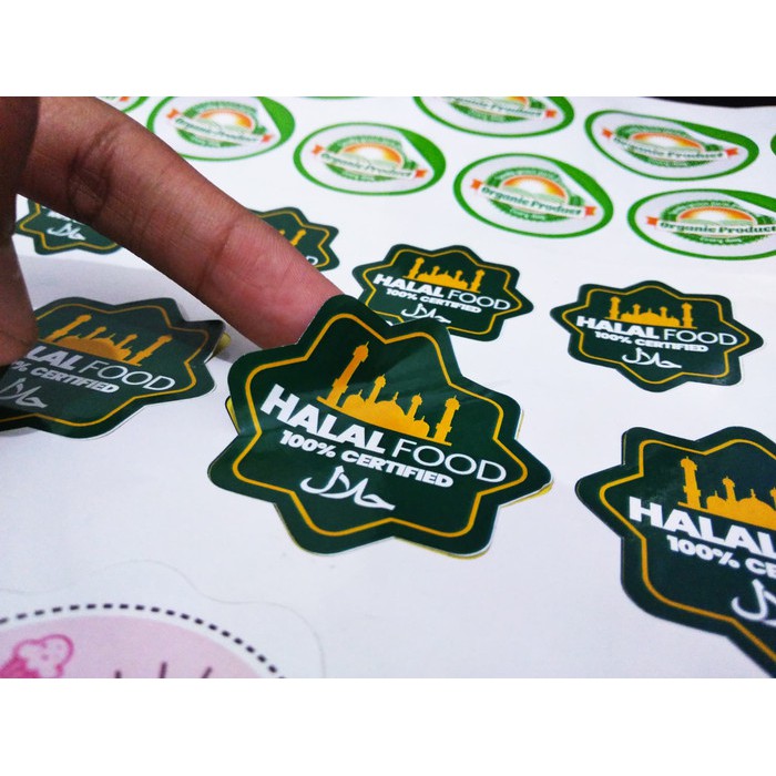 

STIKER LABEL 1000PCS PAKET CETAK PLUS CUTTING BAHAN CHROMO FREE DESIGN