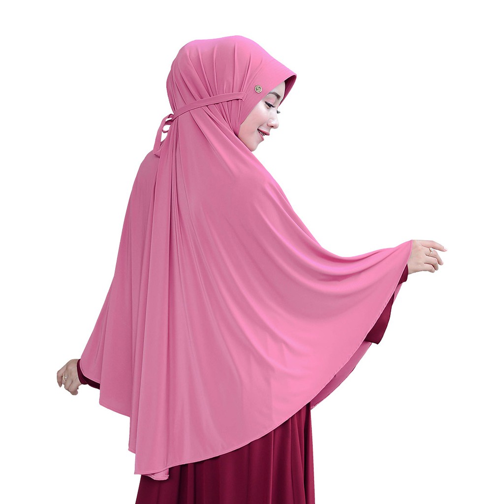 Jilbab Instan Syari Nafisa SIFABELLA | Hijab Instan Jumbo Bergo Pad Kecil Ultracryf Khimar Premium