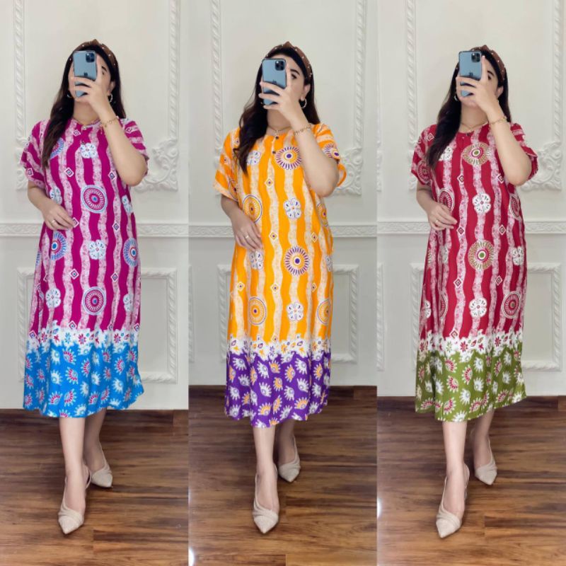 DASTER HOMEDRESS MURAH AWET BAHN RAYON MOTIV BUNGAN BATIK#DASTER#RISNA#HRB#DASTERANDIN#MURAHDASTER