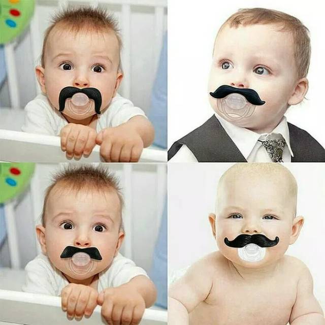 DOT EMPENG KUMIS BAYI UNIK - LUCU BABY NIPPLE - FASHION ANAK