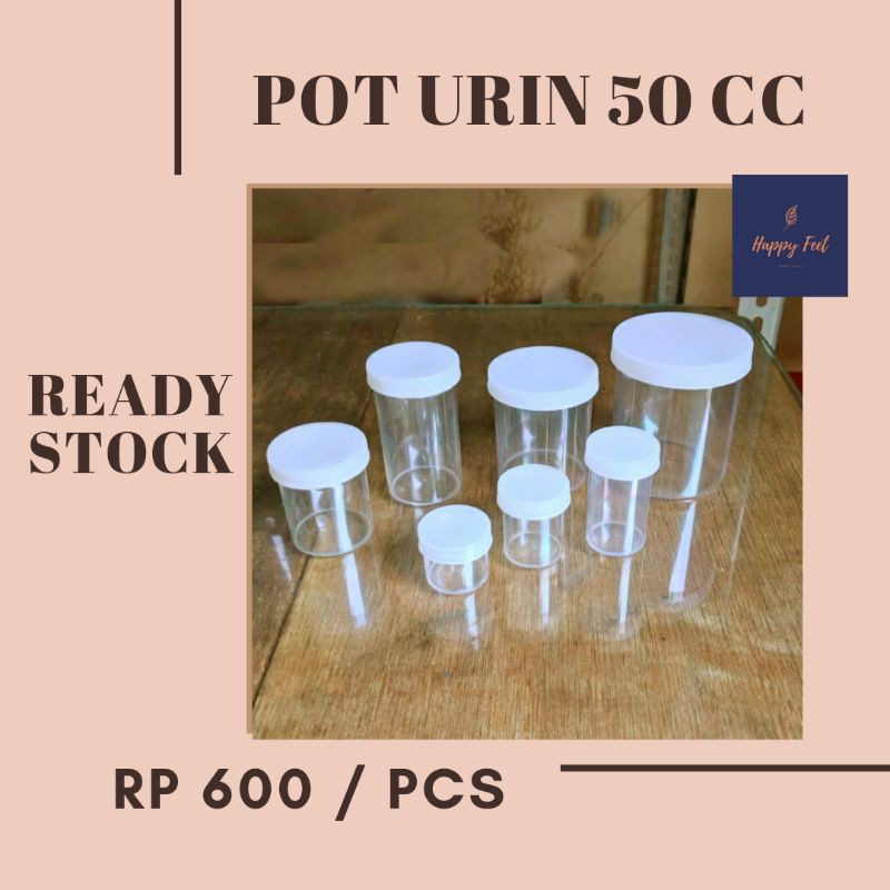[100 PCS] POT URINE / TEMPAT OBAT SALEP / WADAH POT SALEP / CUP SLIME 50 CC