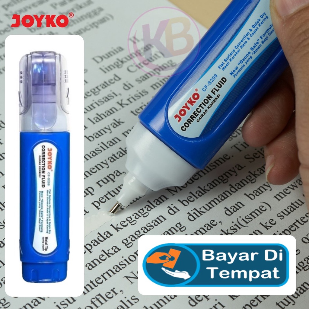 

Tipe ex Cair / Correction Pen / Tipex Joyko Cair CF-S209 / 1 Pcs / Satu Gemilang