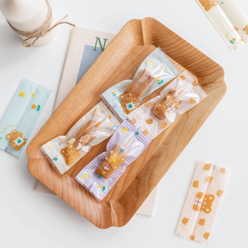 PLASTIK SEALER LUCU COOKIES NASTAR PERMEN NOUGAT TEDDY KAWAII PS725