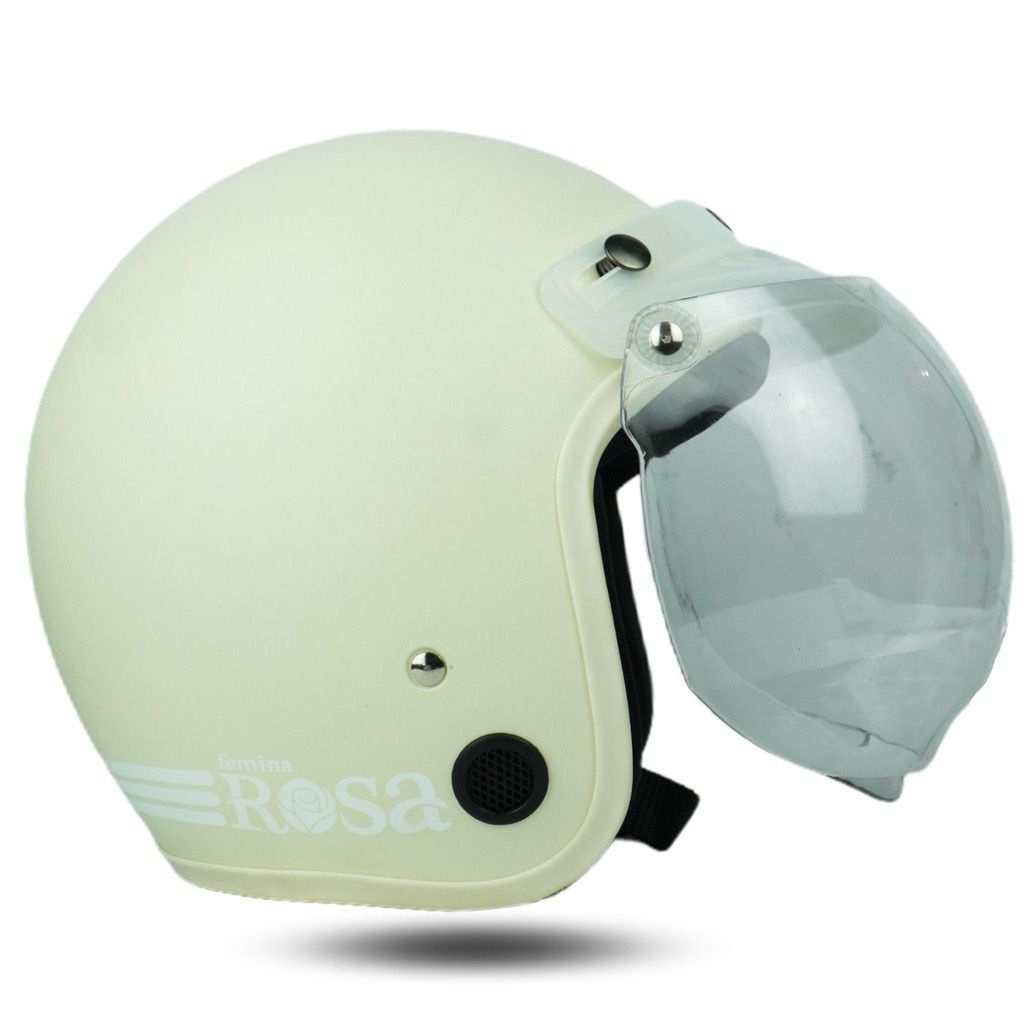 Helm Bogo Dewasa Cewek Cowok Motor Sni Helem Retro Klasic Classic Cod Warna Pastel