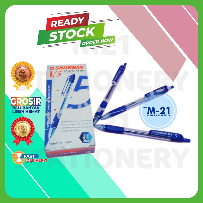 

PULPEN SNOWMAN V5 BIRU