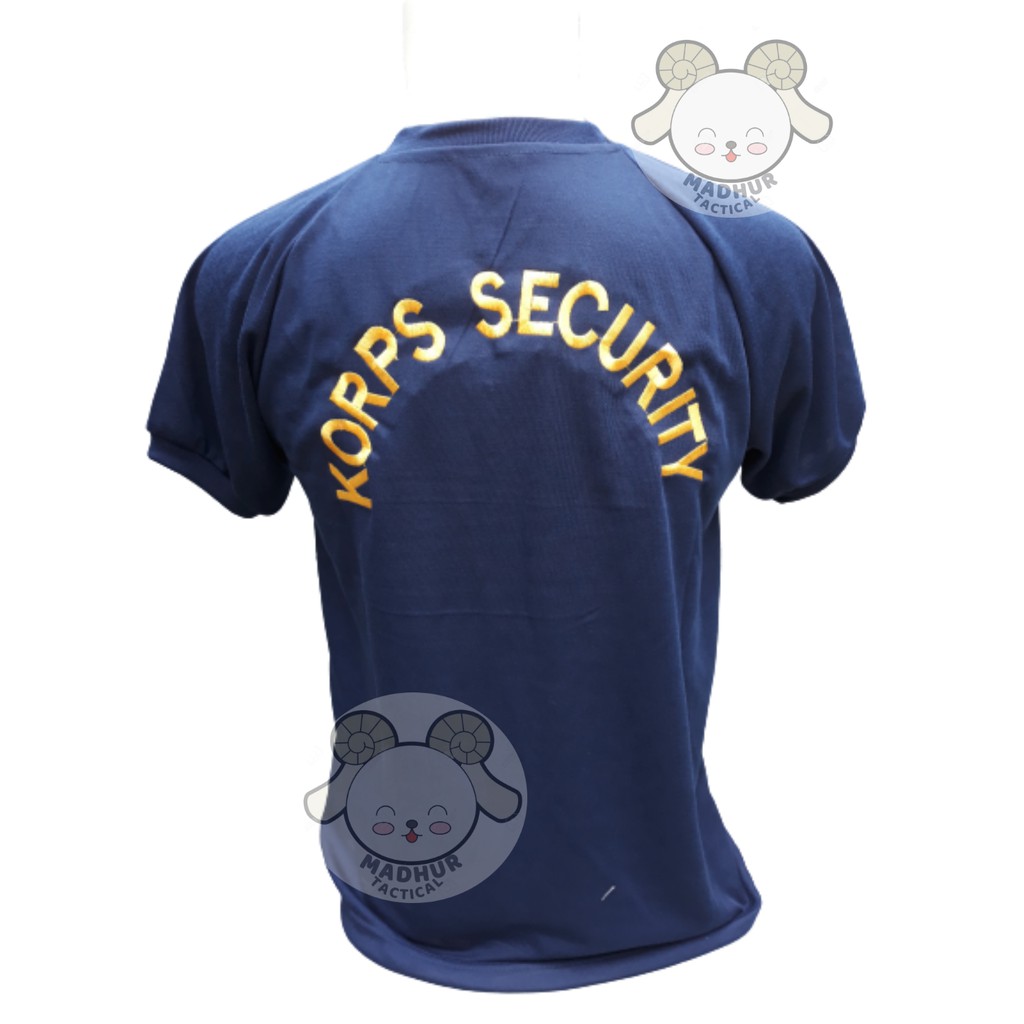 Kaos Satpam Kaos Security Warna Biru Dongker Kaos Dalam Satpam