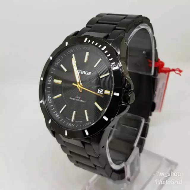 Jam Tangan Pria Mirage 8549 HitamOriginal