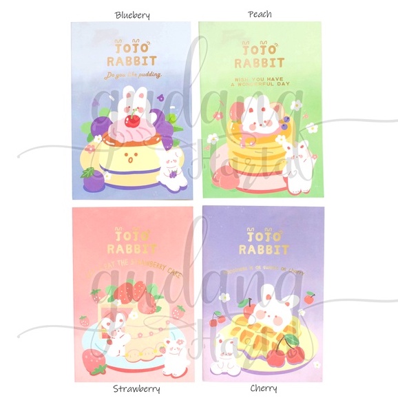 Notebook A5 Jojo Rabbit Buku Motif Kue Kelinci GH 308648