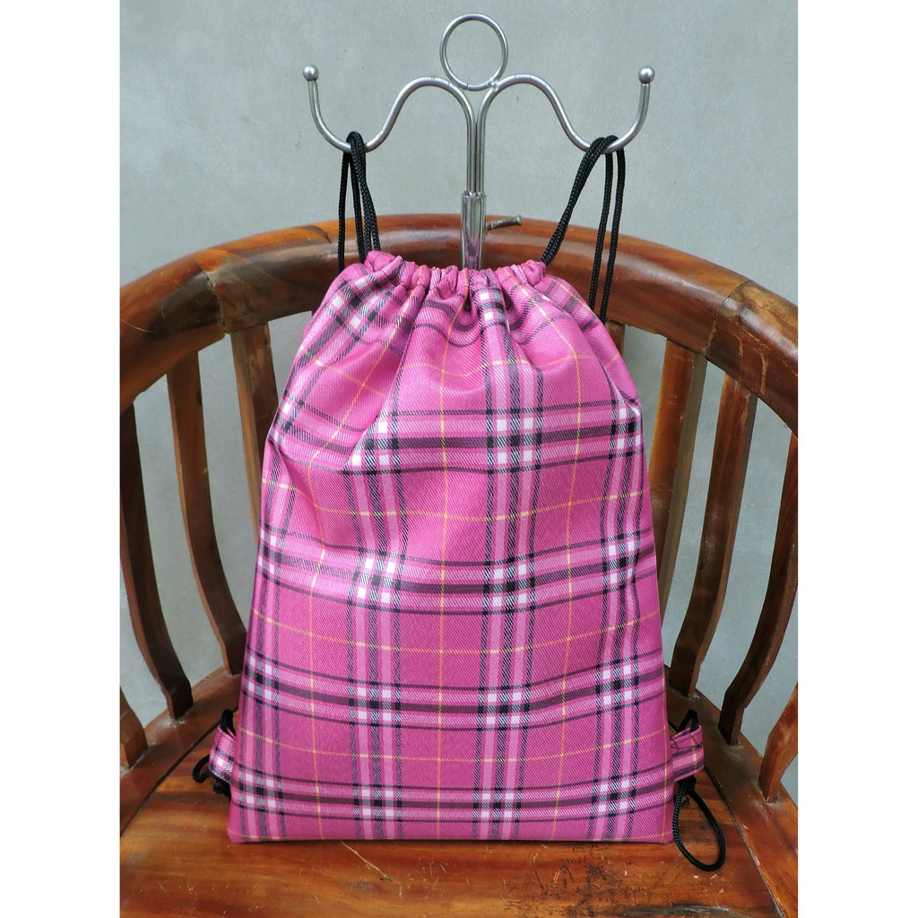 [Burberry Fanta] Tas Serut String Bag sackbag Drawstring Bag Ransel