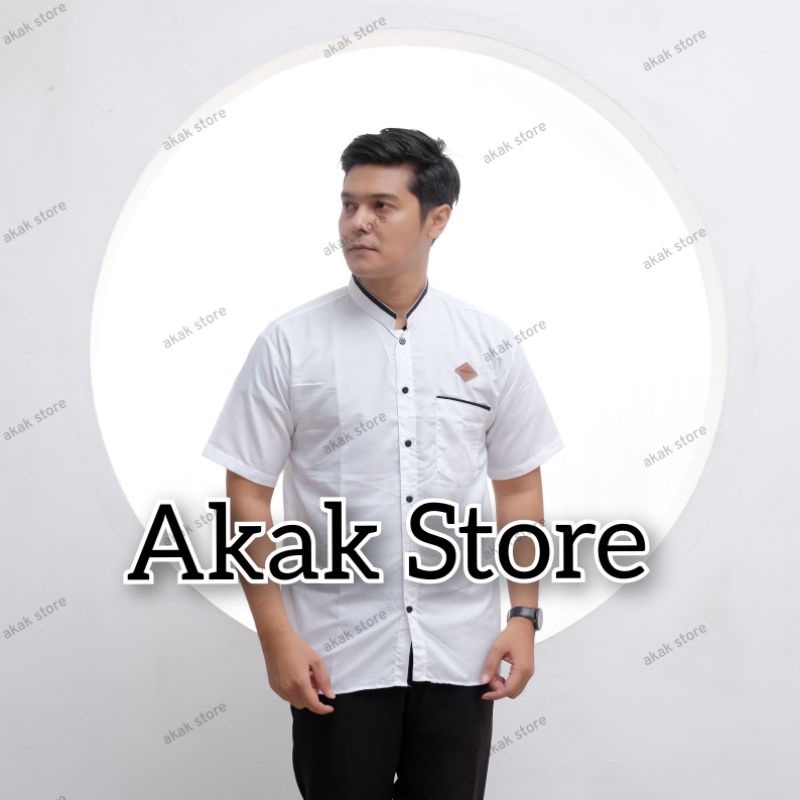 Grosir Baju Koko / Kemeja koko pria Jumbo Big size Akak Store  L - XL - XXL