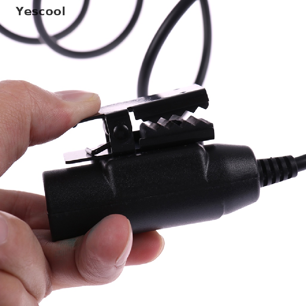 Yescool Z-TAC U94 Headset PTT Radio Militer 2 Pin Warna Hitam Untuk Kenwood