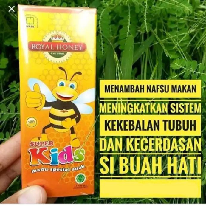 

CANA MENAMBAH NAFSU MAKAN DAN KECERDASAN ANAK DENGAN MADU KIDS ROYAL JELLY DAN PROPOLIS