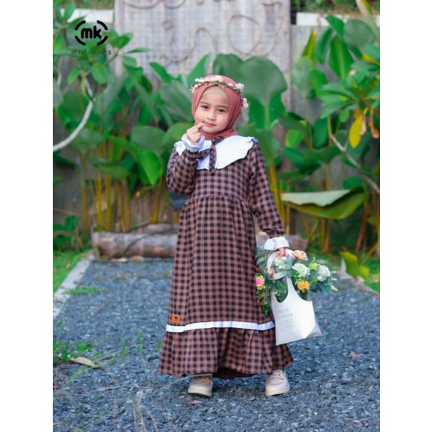 GAMIS CASUAL FEISYA/Gamis Anak Perempuan Modern/Gamis Lebaran Anak