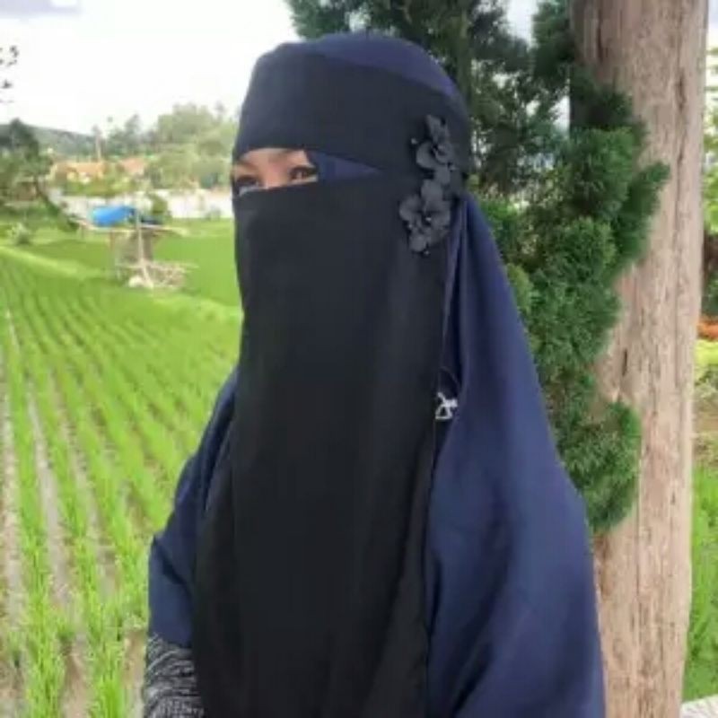 cadar bandana wolfis cadar bandana cantik cadar bandana bunga cadar bandana motif bunga murah