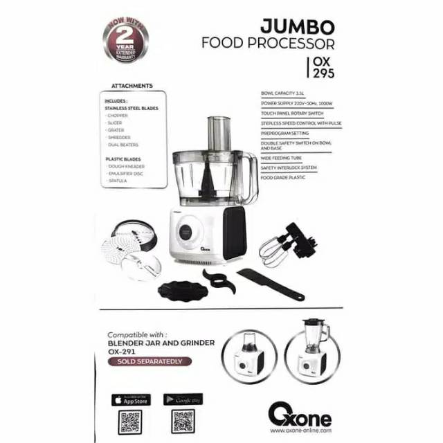 Jumbo Food Processor Oxone OX-295 [Exclusive]