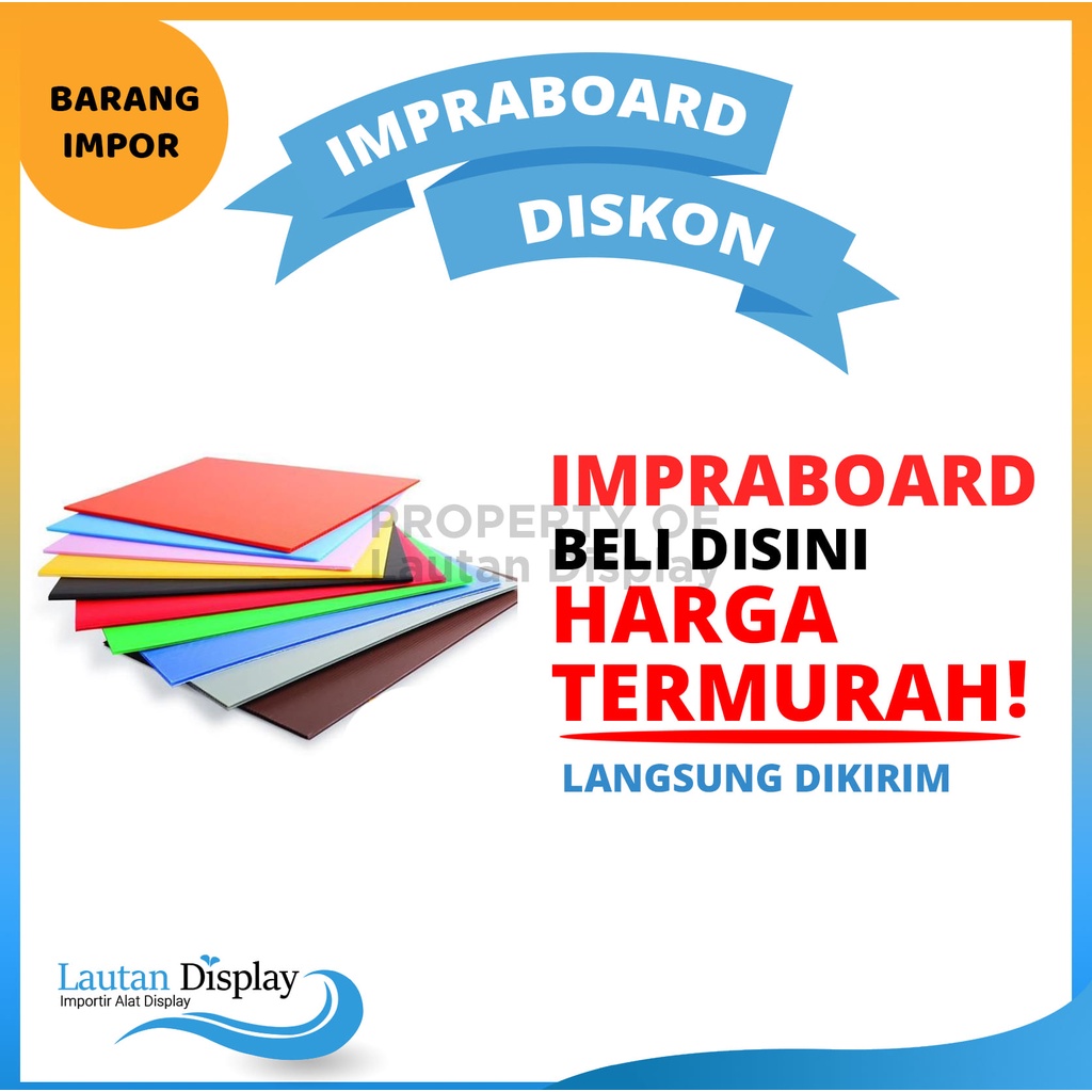

Impraboard Lembaran/ Imprabot / Infraboard 50x70 cm, 60x80 cm, 60x150 cm