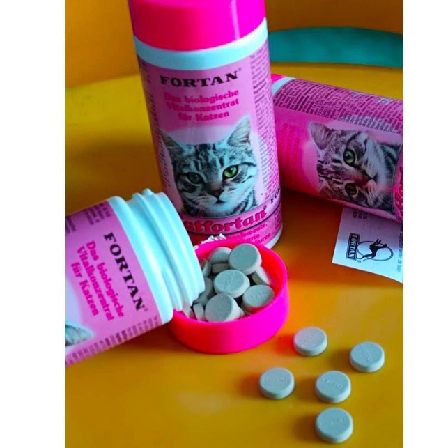 CAT FORTAN ECER 1 TABLET VITAMIN KUCING MULTIVITAMIN