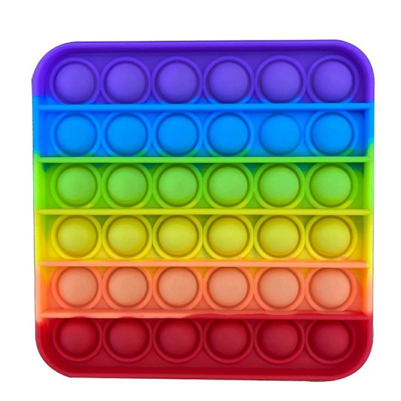 POP IT MAINAN ANAK VIRAL | DIAMETER 11-12 CM-Persegi