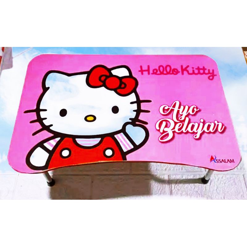 [BS] MEJA BELAJAR KABSKTER KAKI ALUMUNIUM KUAT BERKUALITAS TINGGI TAYO HELLO KITTY DOBSEMON