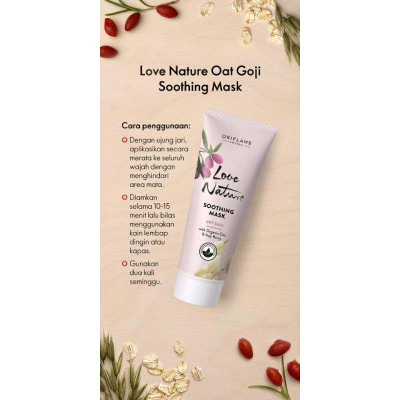 LOVE NATURE with organic oat &amp; goji berry