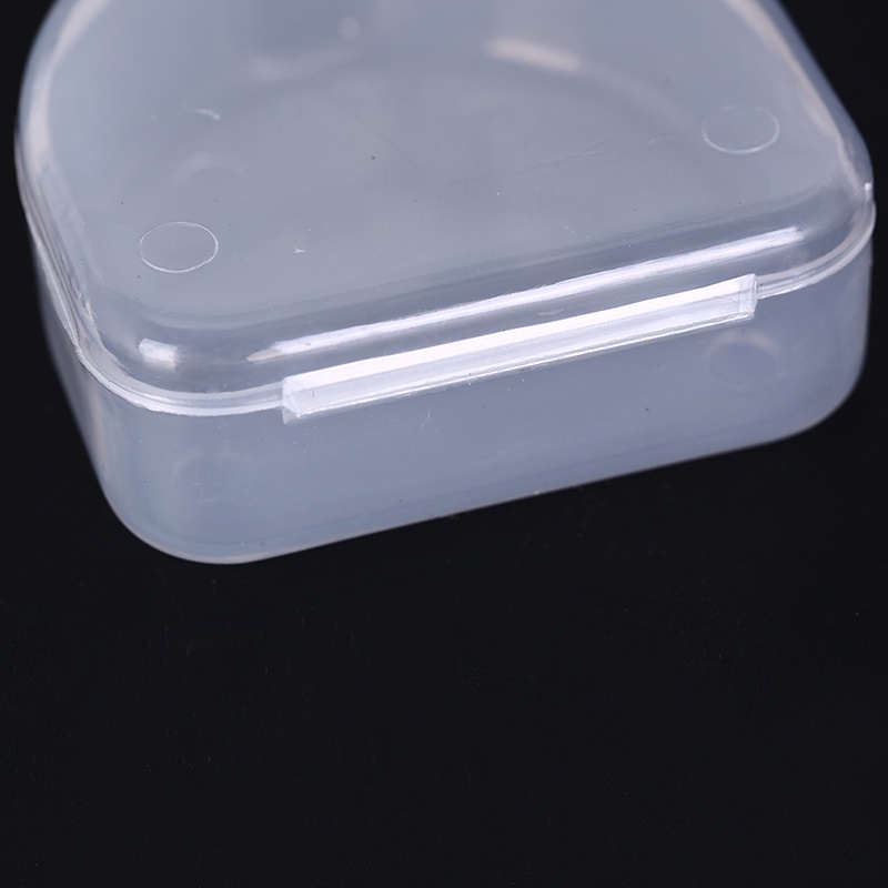 {LUCKID}1pc dental box denture teeth storage case mouth guard container 6.4x6.5x2.5cm