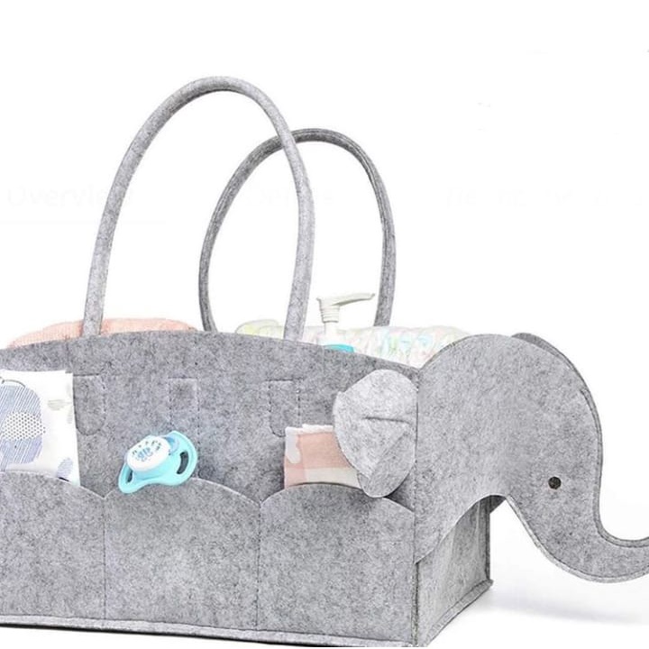 Iberry Caddy Bag Elephant No Flap Grey