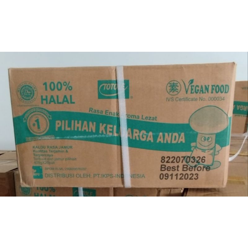 

Totole kaldu jamur 400gr-vegan-halal per carton