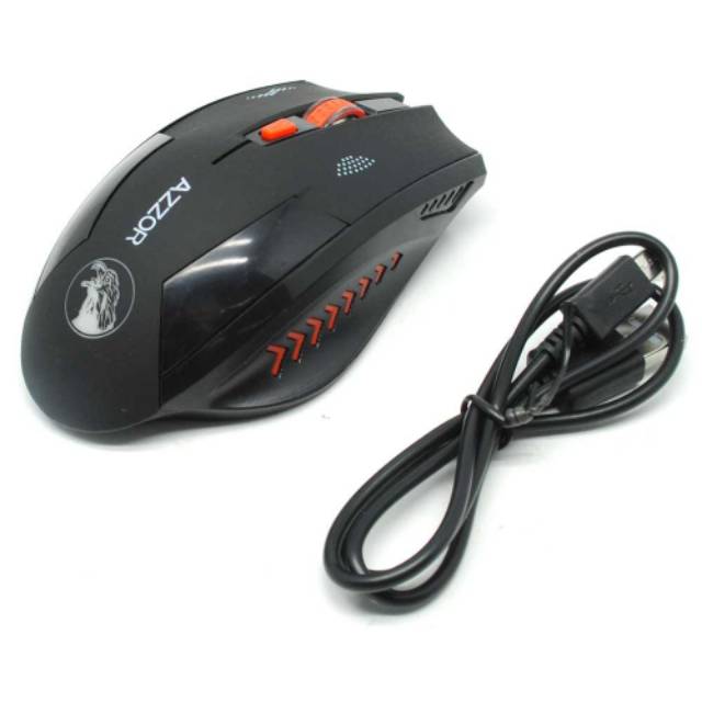 Azzor Mouse Gaming Wireless Rechargeable USB 2400 DPI 2.4G