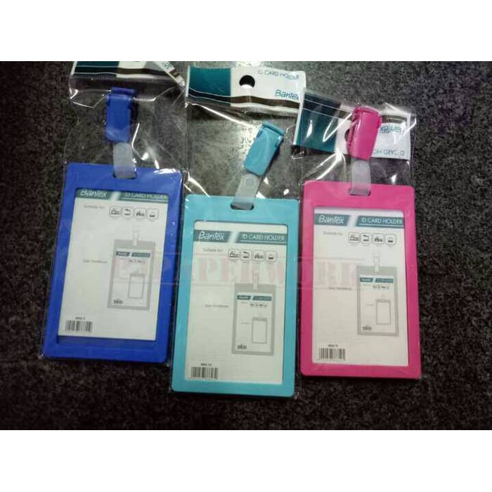 

ID Card 1 slot+ clip New fresh colour Bantex oke
