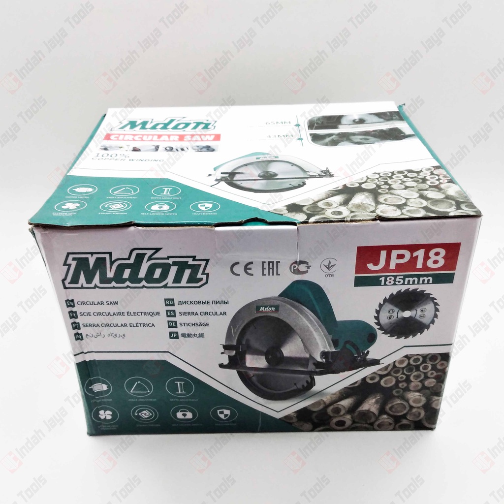 MDON JP18 Mesin Circular Saw 7 Inch Gergaji Potong Kayu Sirkel