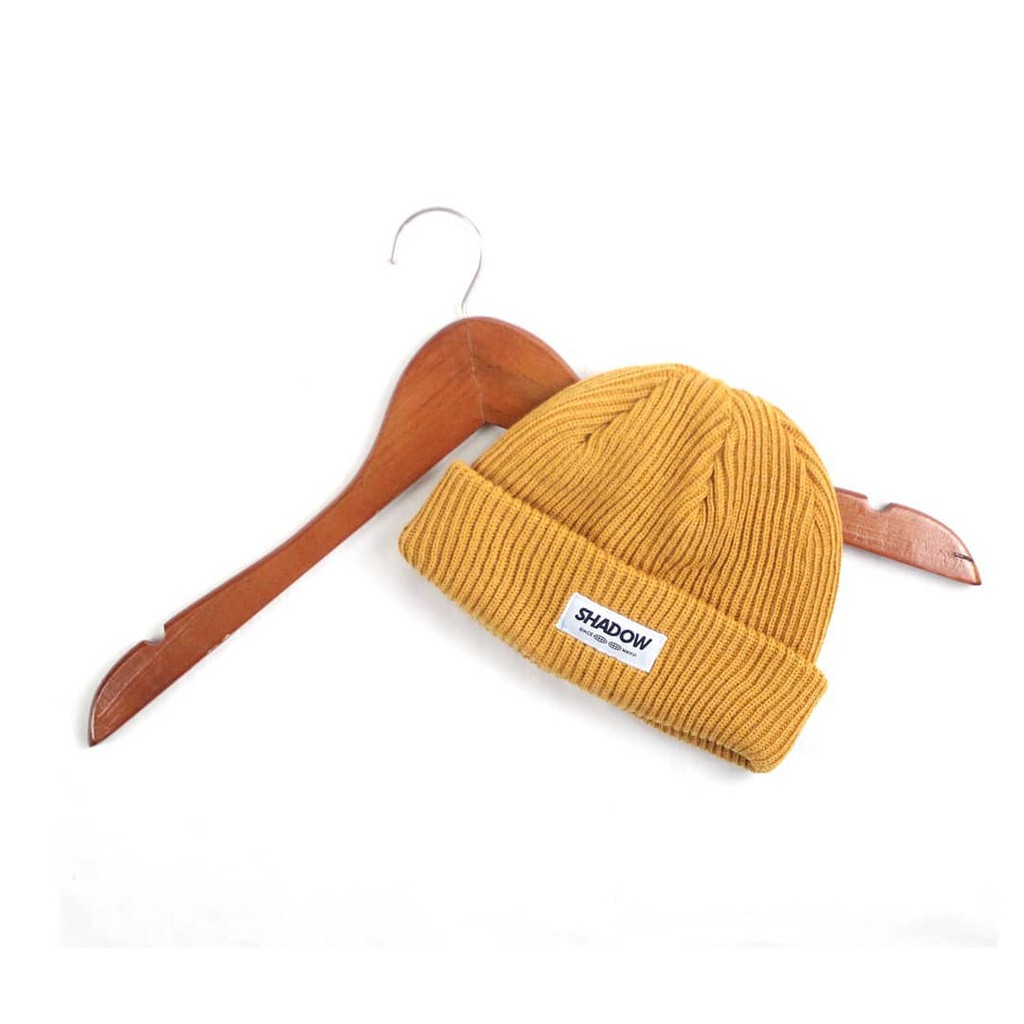 Shadow.inv - Hat Beani WL Yellow Mustard | Topi Kupluk Distro Pria | Hat Beani Pria Wanita | Topi Ku